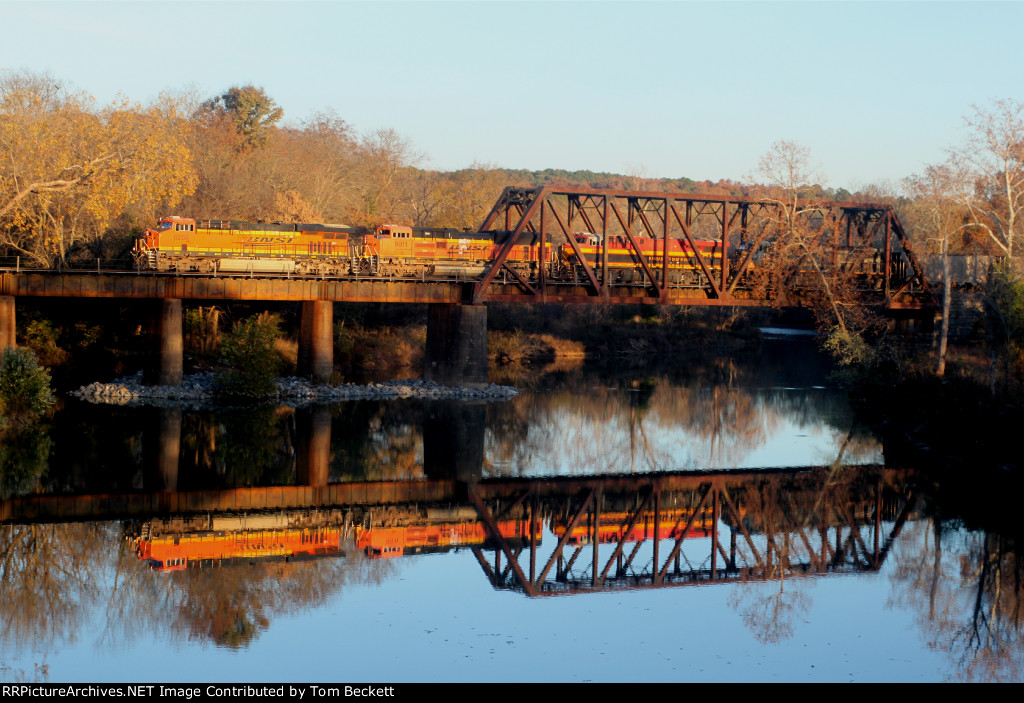 Low sun on the river